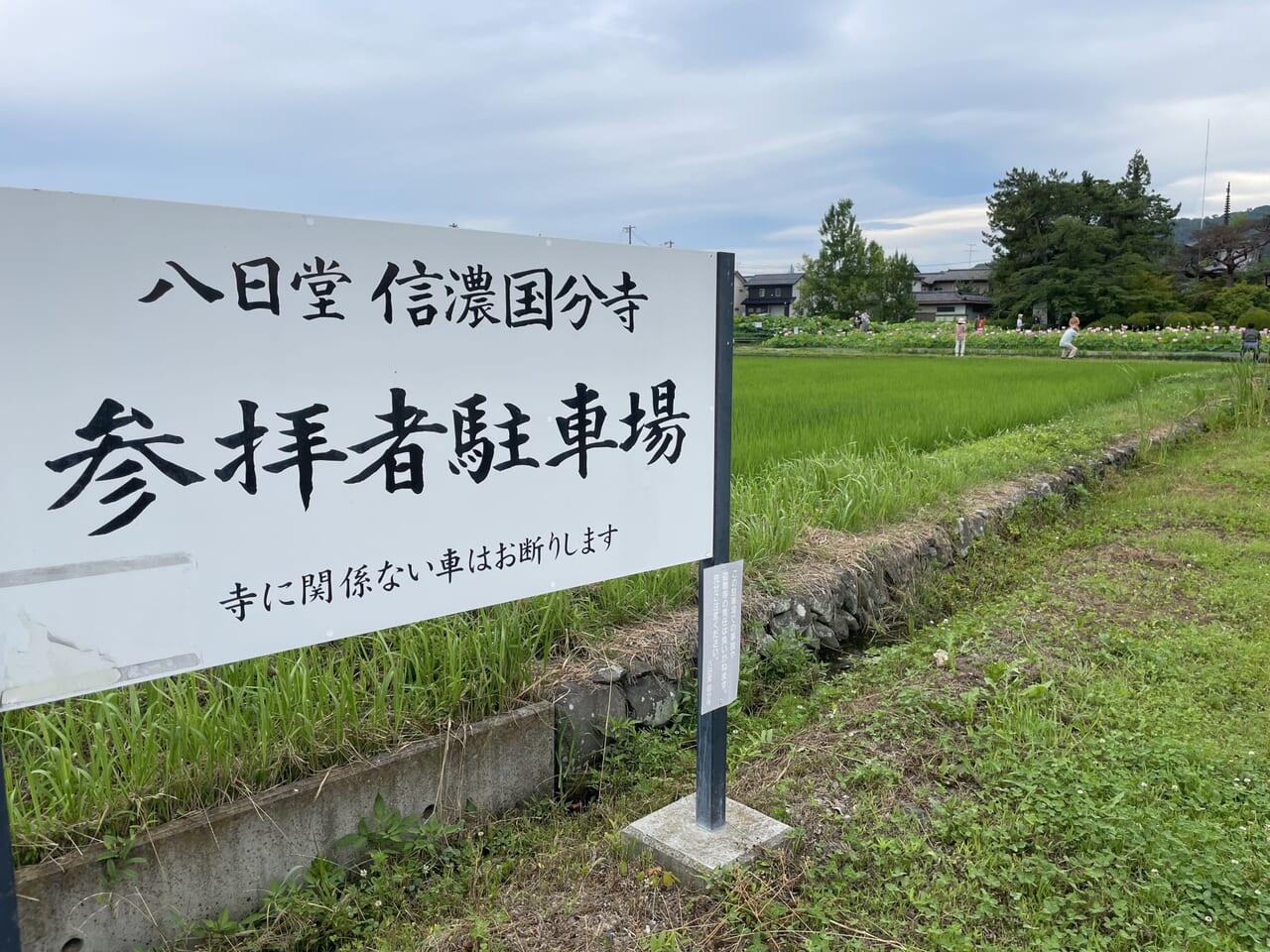 信濃国分寺の駐車場