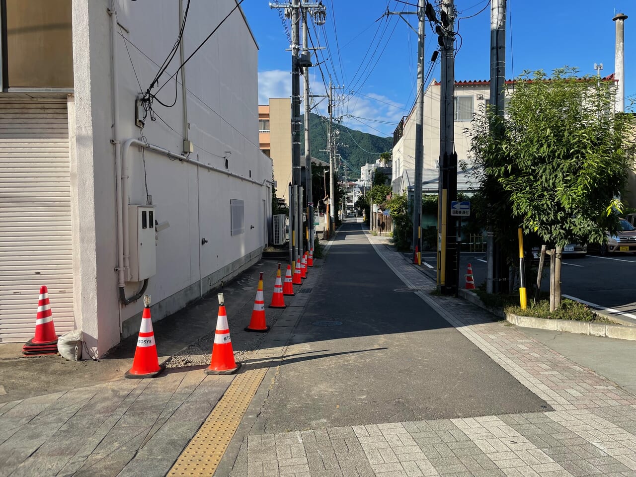 原町の裏通り