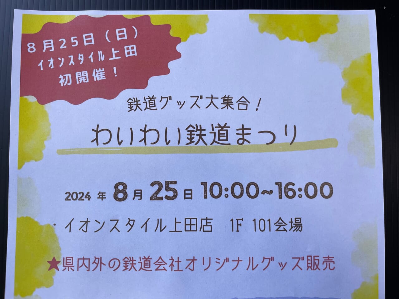 「わいわい鉄道まつり」のポスター