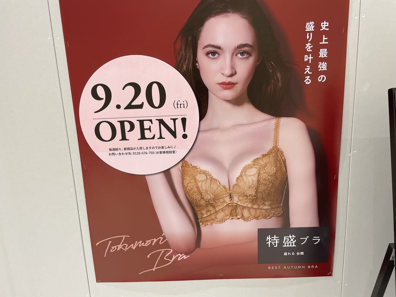 チュチュアンナの新店舗告知ポスター