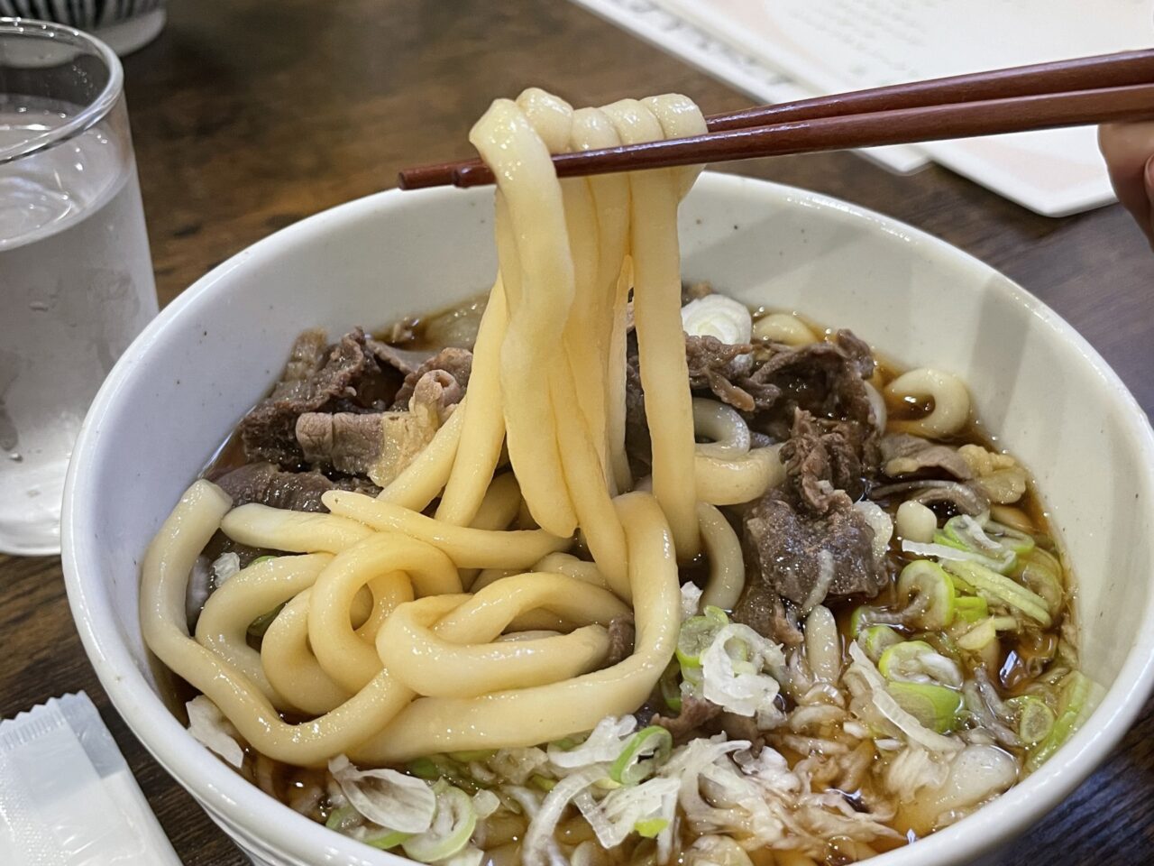 花菜の馬肉うどん