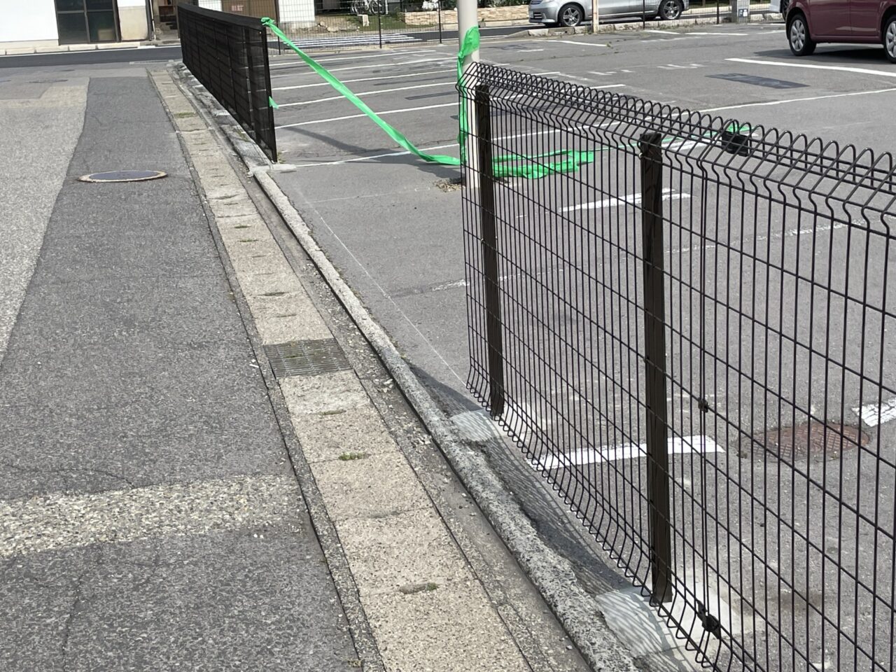 設置されたフェンス