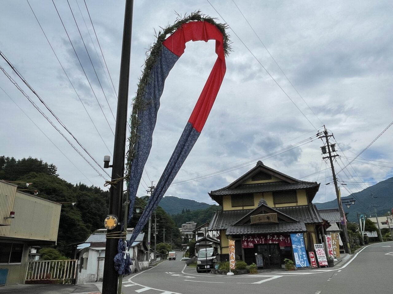 別所温泉の道沿い