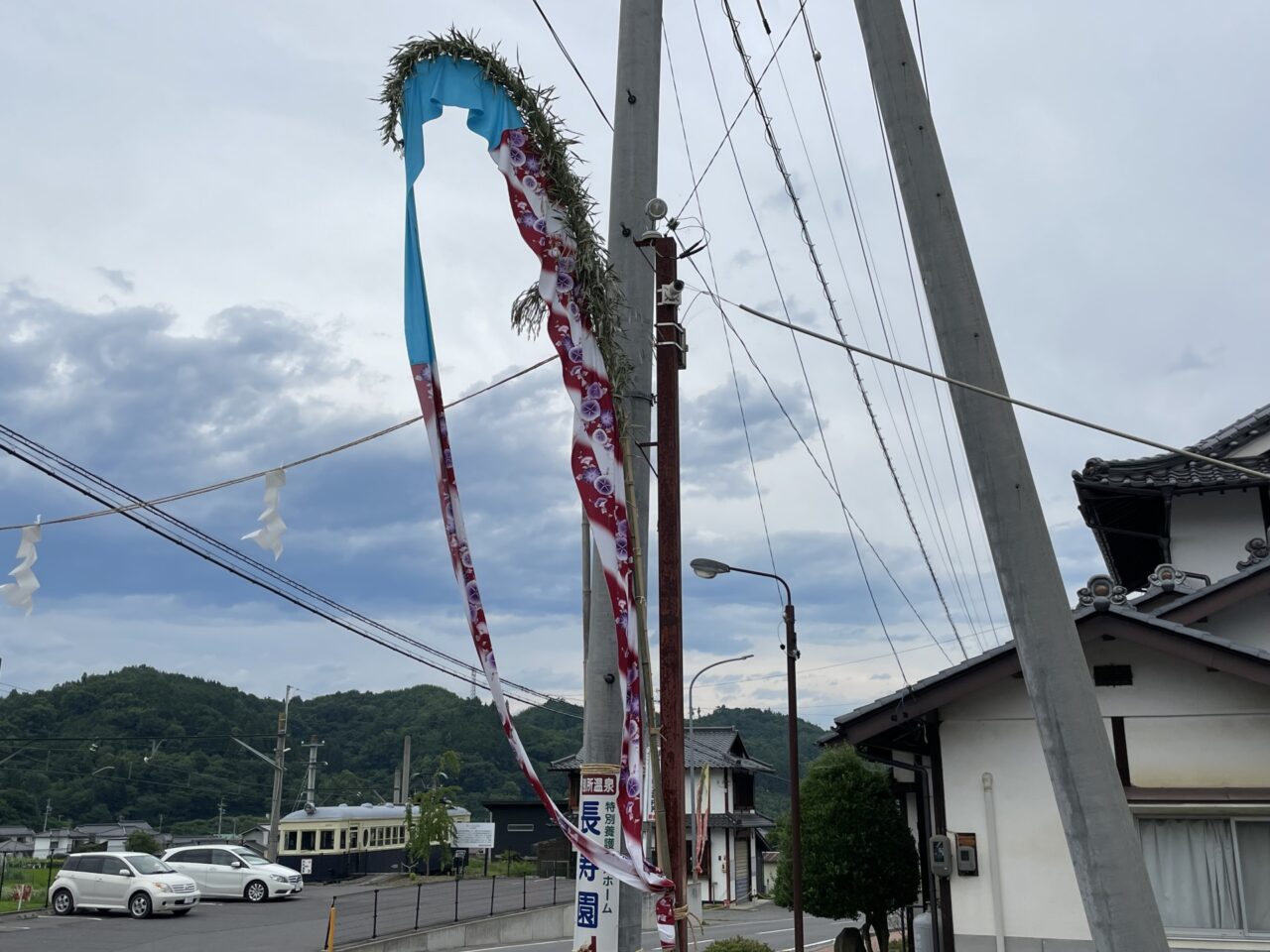 別所温泉の道沿い