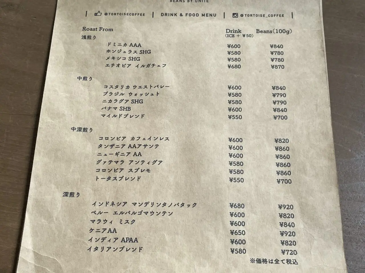 メニュー