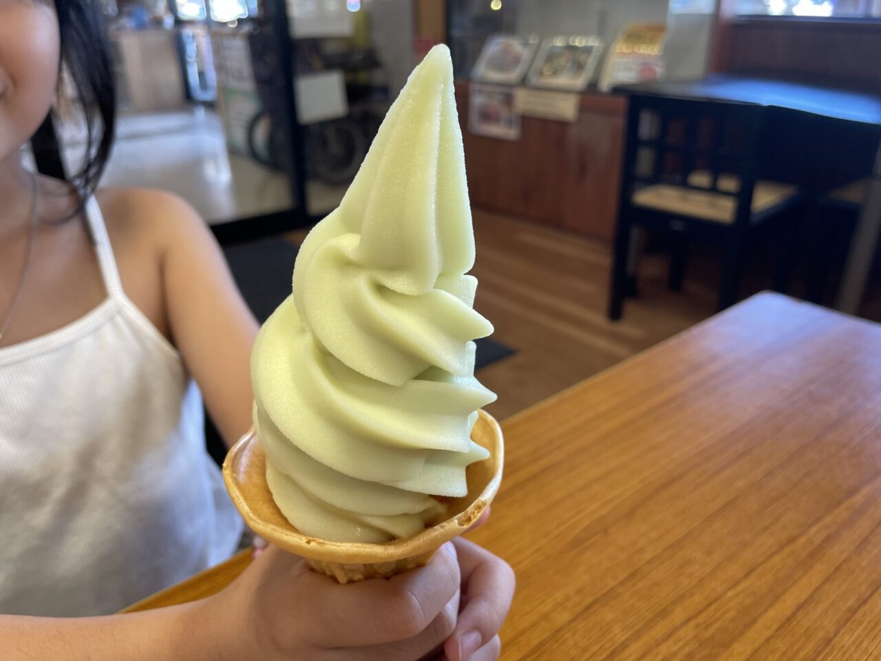 シャインマスカットのソフトクリーム