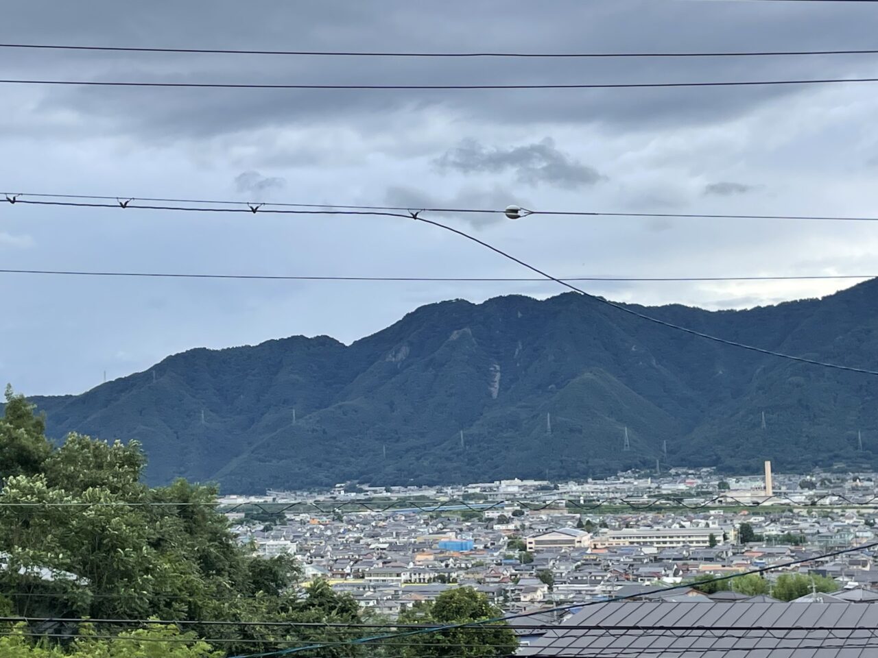 市街地を一望