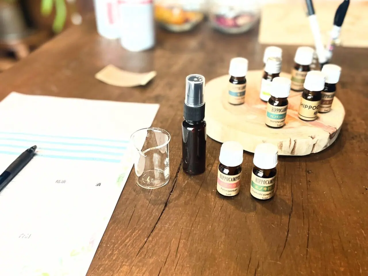 HIPPOCAMPUSのアロマミスト作り体験