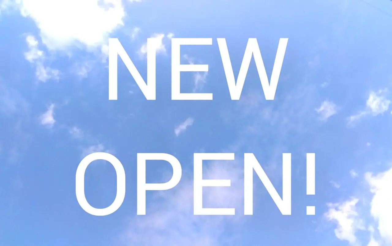 NEW OPENの文字